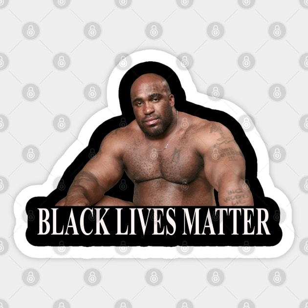 Black Lives Matter - Barry Wood Large Black Man Sticker by giovanniiiii